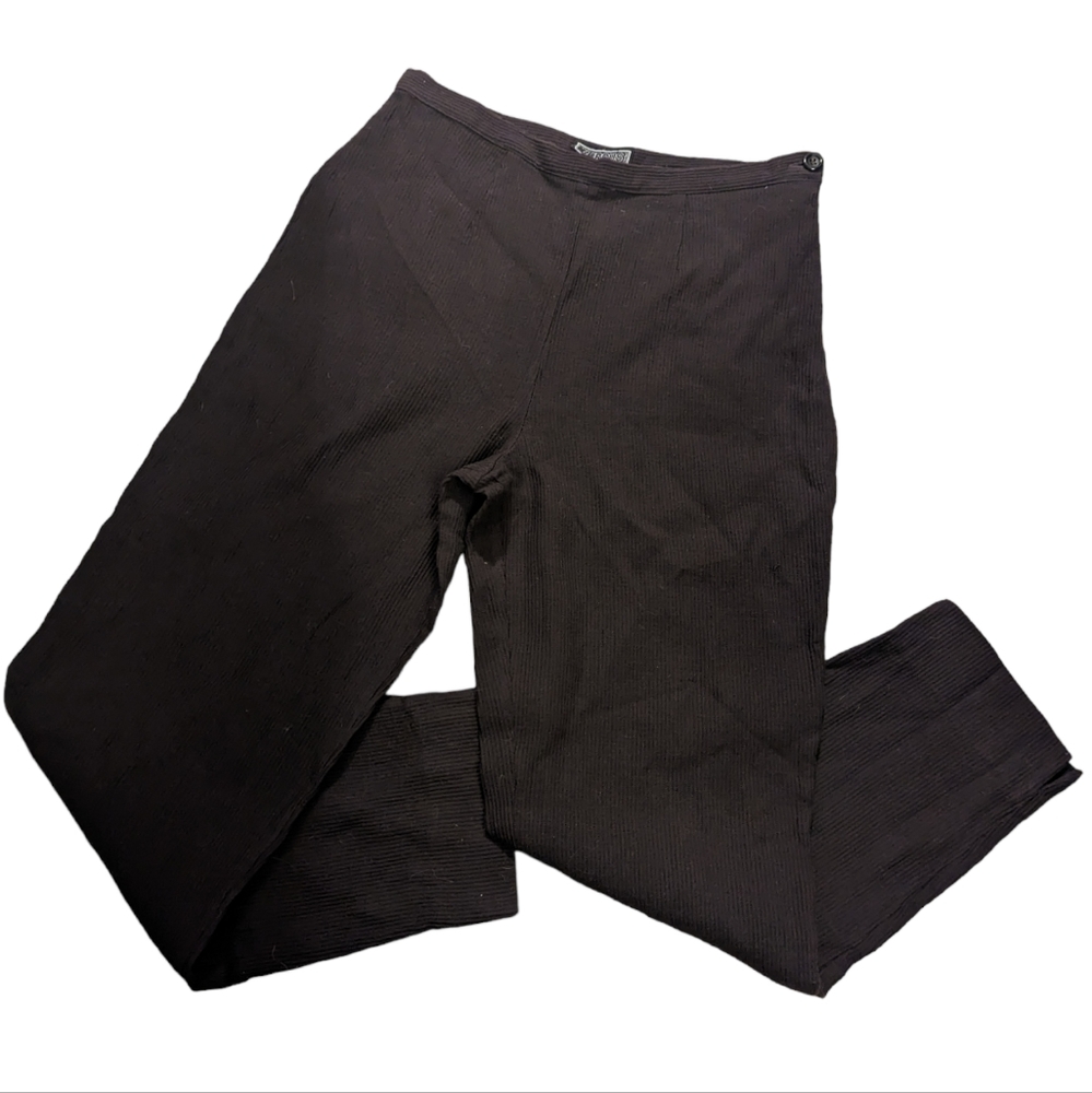 Versus Gianni Versace Brown Corduroy High Waisted Straight Leg Dress Pant 29W
